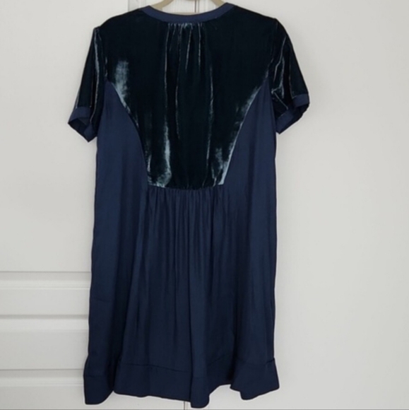 Anthropologie Maeve Velvet Dress Tunic Mini - Picture 6 of 7